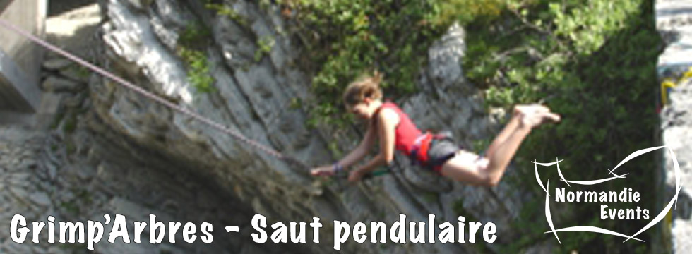 Normandie Events Grimpe arbres Saut Pendulaire