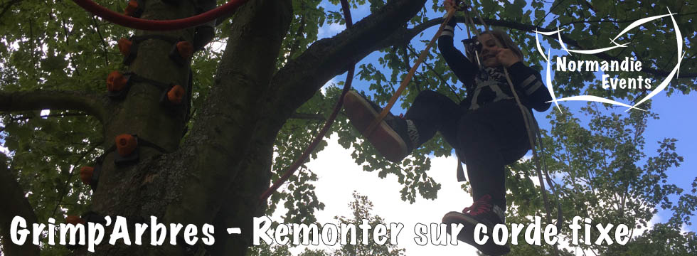 Normandie Events Grimpe arbres corde fixe